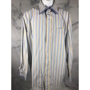 Beyond The Limit Shirt Mens Button Up XL Relaxed Fit Long Sleeve Stripes Casual